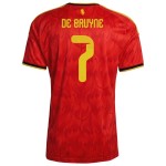 Günstige Fußballtrikots Belgien De Bruyne 7 Kinder Heimtrikot FIFA WM 2026 Kurzarm