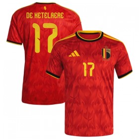 Günstige Fußballtrikots Belgien De Ketelaere 17 Heimtrikot FIFA WM 2026 Kurzarm