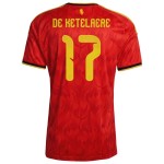 Günstige Fußballtrikots Belgien De Ketelaere 17 Heimtrikot FIFA WM 2026 Kurzarm