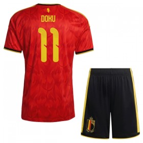 Günstige Fußballtrikots Belgien Doku 11 Kinder Heimtrikot FIFA WM 2026 Kurzarm