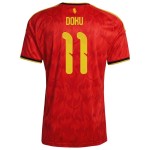 Günstige Fußballtrikots Belgien Doku 11 Kinder Heimtrikot FIFA WM 2026 Kurzarm