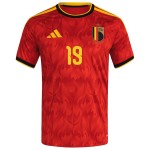 Günstige Fußballtrikots Belgien Openda 19 Heimtrikot FIFA WM 2026 Kurzarm