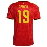 Günstige Fußballtrikots Belgien Openda 19 Heimtrikot FIFA WM 2026 Kurzarm