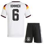 Günstige Fußballtrikots Deutschland Kimmich 6 Kinder Heimtrikot FIFA WM 2026 Kurzarm
