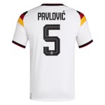 Günstige Fußballtrikots Deutschland Pavlovic 5 Heimtrikot FIFA WM 2026 Kurzarm