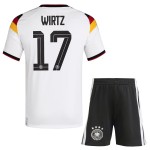 Günstige Fußballtrikots Deutschland Wirtz 17 Kinder Heimtrikot FIFA WM 2026 Kurzarm
