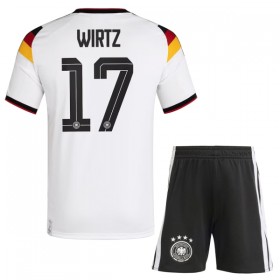 Günstige Fußballtrikots Deutschland Wirtz 17 Kinder Heimtrikot FIFA WM 2026 Kurzarm
