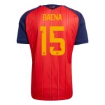 Günstige Fußballtrikots Spanien Baena 15 Heimtrikot FIFA WM 2026 Kurzarm