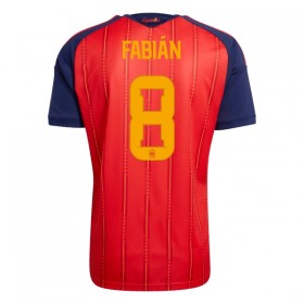 Günstige Fußballtrikots Spanien Fabian 8 Heimtrikot FIFA WM 2026 Kurzarm