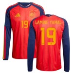 Günstige Fußballtrikots Spanien Lamine Yamal 19 Heimtrikot FIFA WM 2026 Langarm