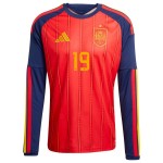 Günstige Fußballtrikots Spanien Lamine Yamal 19 Heimtrikot FIFA WM 2026 Langarm