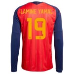 Günstige Fußballtrikots Spanien Lamine Yamal 19 Heimtrikot FIFA WM 2026 Langarm