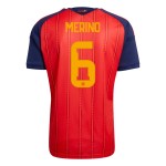Günstige Fußballtrikots Spanien Merino 6 Heimtrikot FIFA WM 2026 Kurzarm Günstige Fußballtrikots Spanien Merino 6 Heimtrikot FIFA WM 2026 Kurzarm