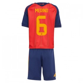 Günstige Fußballtrikots Spanien Merino 6 Kinder Heimtrikot FIFA WM 2026 Kurzarm