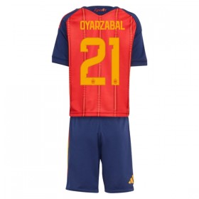 Günstige Fußballtrikots Spanien OYARZABAL 21 Kinder Heimtrikot FIFA WM 2026 Kurzarm