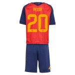 Günstige Fußballtrikots Spanien Pedri 20 Kinder Heimtrikot FIFA WM 2026 Kurzarm
