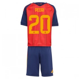 Günstige Fußballtrikots Spanien Pedri 20 Kinder Heimtrikot FIFA WM 2026 Kurzarm