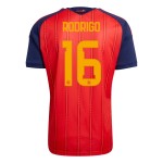 Günstige Fußballtrikots Spanien Rodrigo 16 Heimtrikot FIFA WM 2026 Kurzarm Günstige Fußballtrikots Spanien Rodrigo 16 Heimtrikot FIFA WM 2026 Kurzarm