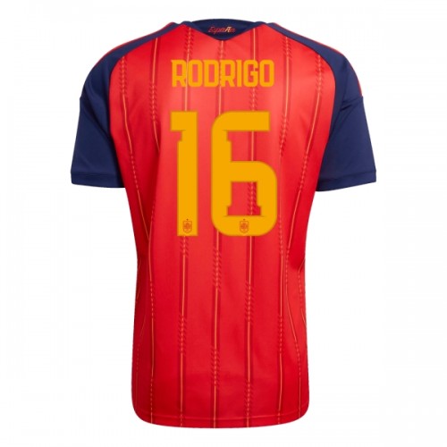 Günstige Fußballtrikots Spanien Rodrigo 16 Heimtrikot FIFA WM 2026 Kurzarm Günstige Fußballtrikots Spanien Rodrigo 16 Heimtrikot FIFA WM 2026 Kurzarm
