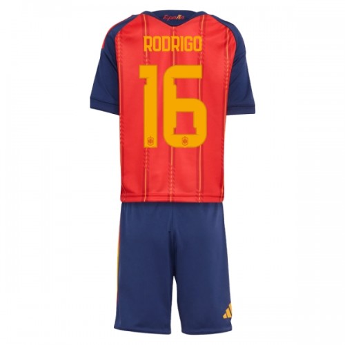 Günstige Fußballtrikots Spanien Rodrigo 16 Kinder Heimtrikot FIFA WM 2026 Kurzarm Günstige Fußballtrikots Spanien Rodrigo 16 Kinder Heimtrikot FIFA WM 2026 Kurzarm