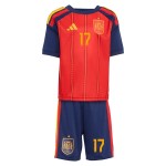 Günstige Fußballtrikots Spanien Williams JR 17 Kinder Heimtrikot FIFA WM 2026 Kurzarm