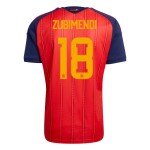 Günstige Fußballtrikots Spanien ZUBIMENDI 18 Heimtrikot FIFA WM 2026 Kurzarm