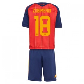 Günstige Fußballtrikots Spanien ZUBIMENDI 18 Kinder Heimtrikot FIFA WM 2026 Kurzarm