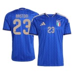 Günstige Fußballtrikots Italien Bastoni 23 Heimtrikot FIFA WM 2026 Kurzarm