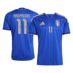 Günstige Fußballtrikots Italien Raspadori 11 Heimtrikot FIFA WM 2026 Kurzarm