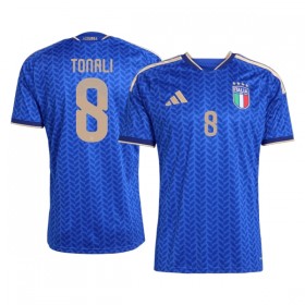 Günstige Fußballtrikots Italien Tonali 8 Heimtrikot FIFA WM 2026 Kurzarm