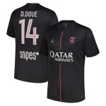 Günstige Fußballtrikots Paris Saint-Germain D. Doue 14 Jordan Fourth trikot 2025-26 Kurzarm