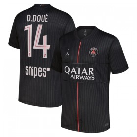Günstige Fußballtrikots Paris Saint-Germain D. Doue 14 Jordan Fourth trikot 2025-26 Kurzarm