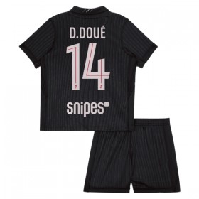 Günstige Fußballtrikots Paris Saint-Germain D. Doue 14 Jordan Kinder Fourth trikot 2025-26 Kurzarm