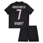 Günstige Fußballtrikots Paris Saint-Germain Kvaratskhelia 7 Jordan Kinder Fourth trikot 2025-26 Kurzarm