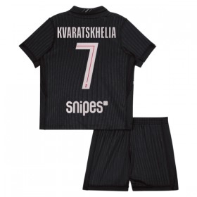 Günstige Fußballtrikots Paris Saint-Germain Kvaratskhelia 7 Jordan Kinder Fourth trikot 2025-26 Kurzarm