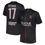 Günstige Fußballtrikots Paris Saint-Germain Vitinha 17 Jordan Fourth trikot 2025-26 Kurzarm