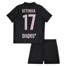 Günstige Fußballtrikots Paris Saint-Germain Vitinha 17 Jordan Kinder Fourth trikot 2025-26 Kurzarm