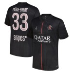 Günstige Fußballtrikots Paris Saint-Germain Zaire-Emery 33 Jordan Fourth trikot 2025-26 Kurzarm