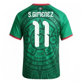 Günstige Fußballtrikots Mexiko S.Gimenez 11 Heimtrikot FIFA WM 2026 Kurzarm
