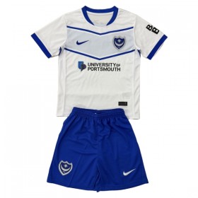 Günstige Fußballtrikots Portsmouth Kinder Auswärtstrikot 2025-26 Kurzarm