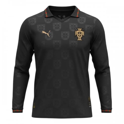 Günstige Fußballtrikots Portugal Black Panther 2025-26 Sonderausgabe Langarm Günstige Fußballtrikots Portugal Black Panther 2025-26 Sonderausgabe Langarm