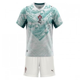 Günstige Fußballtrikots Portugal Kinder Auswärtstrikot FIFA WM 2026 Kurzarm
