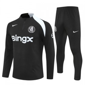 Chelsea Training Sweatshirts Viertelreißverschluss 2025-26 Schwarze