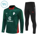 Kinder AC Mailand Training Sweatshirts Viertelreißverschluss 2025-26 Grüne