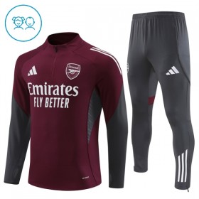 Kinder Arsenal Training Sweatshirts Viertelreißverschluss 2025-26 Rote