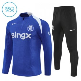 Kinder Chelsea Training Sweatshirts Viertelreißverschluss 2025-26 Blaue