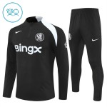 Kinder Chelsea Training Sweatshirts Viertelreißverschluss 2025-26 Schwarze Kinder Chelsea Training Sweatshirts Viertelreißverschluss 2025-26 Schwarze