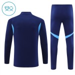 Kinder Real Madrid Training Sweatshirts Viertelreißverschluss 2025-26 Navy