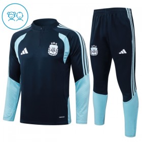Kinder Argentinien Training Sweatshirts Viertelreißverschluss 2026-27 Navy