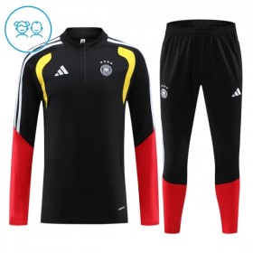 Kinder Deutschland Training Sweatshirts Viertelreißverschluss 2026-27 Schwarze